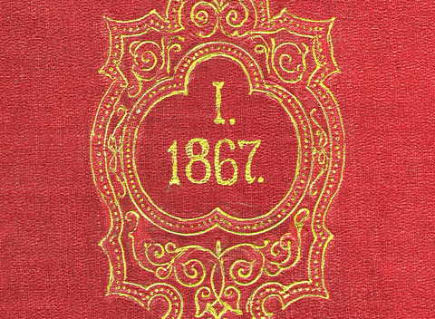 Okładka pierwszego Sprawozdania Komisji Fizjograficznej, 1867...